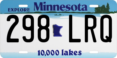 MN license plate 298LRQ