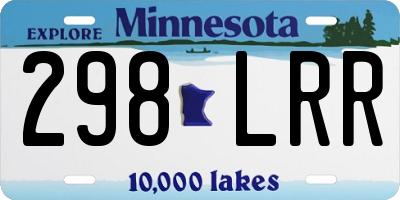 MN license plate 298LRR