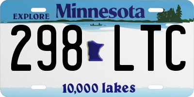 MN license plate 298LTC