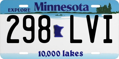 MN license plate 298LVI