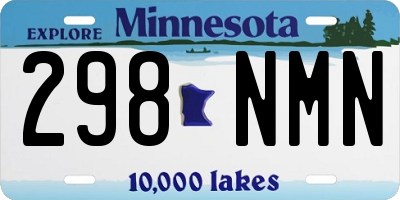 MN license plate 298NMN
