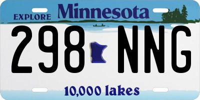 MN license plate 298NNG