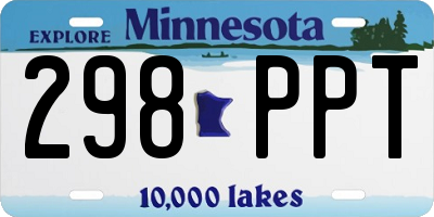 MN license plate 298PPT