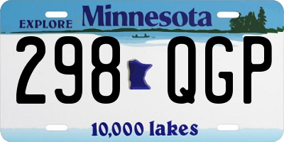 MN license plate 298QGP