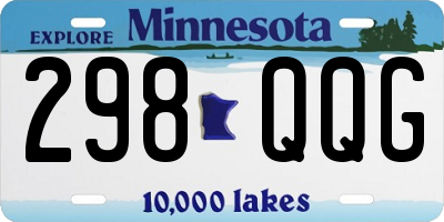 MN license plate 298QQG