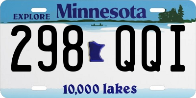 MN license plate 298QQI