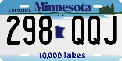 MN license plate 298QQJ