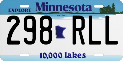 MN license plate 298RLL