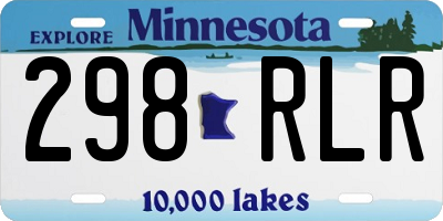 MN license plate 298RLR