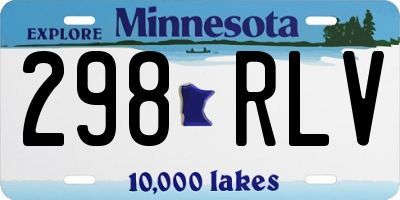 MN license plate 298RLV