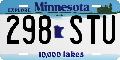 MN license plate 298STU