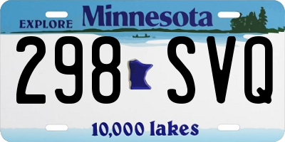 MN license plate 298SVQ