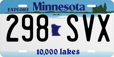 MN license plate 298SVX