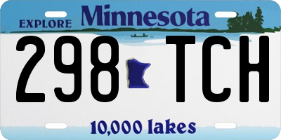 MN license plate 298TCH