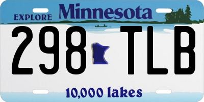MN license plate 298TLB