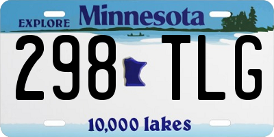 MN license plate 298TLG