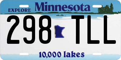 MN license plate 298TLL