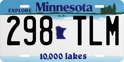 MN license plate 298TLM