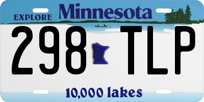 MN license plate 298TLP
