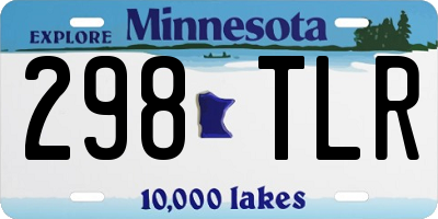 MN license plate 298TLR