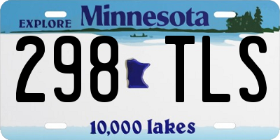 MN license plate 298TLS