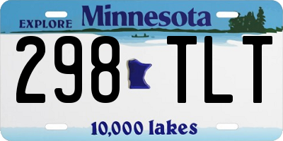 MN license plate 298TLT