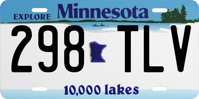 MN license plate 298TLV