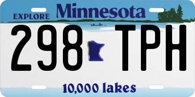 MN license plate 298TPH