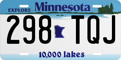 MN license plate 298TQJ