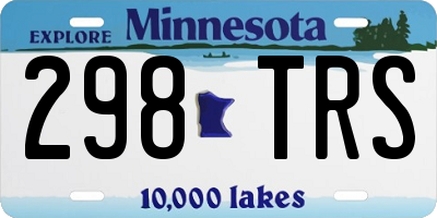 MN license plate 298TRS