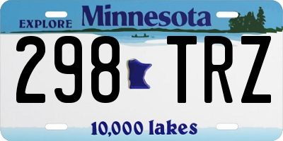 MN license plate 298TRZ