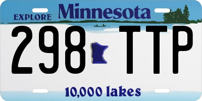 MN license plate 298TTP