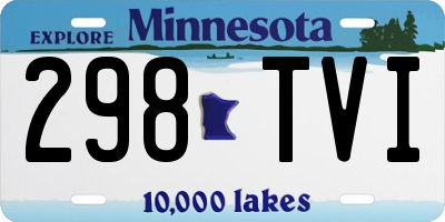 MN license plate 298TVI