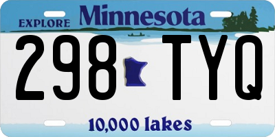 MN license plate 298TYQ