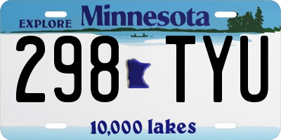 MN license plate 298TYU
