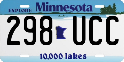 MN license plate 298UCC