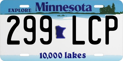 MN license plate 299LCP