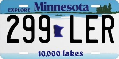 MN license plate 299LER