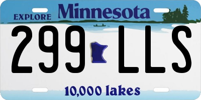 MN license plate 299LLS