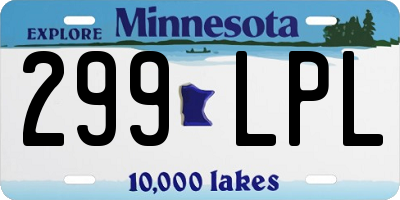 MN license plate 299LPL