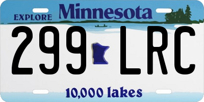 MN license plate 299LRC