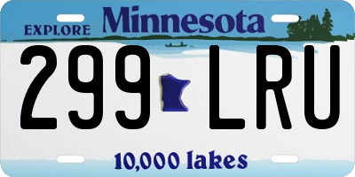 MN license plate 299LRU