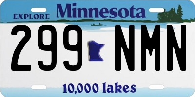 MN license plate 299NMN