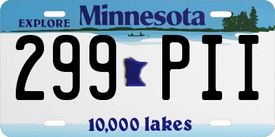 MN license plate 299PII