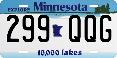 MN license plate 299QQG