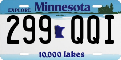 MN license plate 299QQI