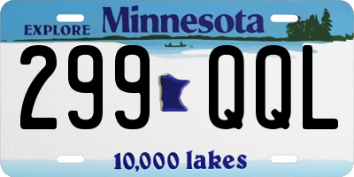 MN license plate 299QQL