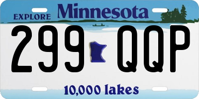 MN license plate 299QQP