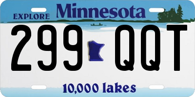 MN license plate 299QQT