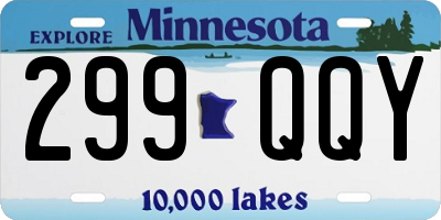 MN license plate 299QQY